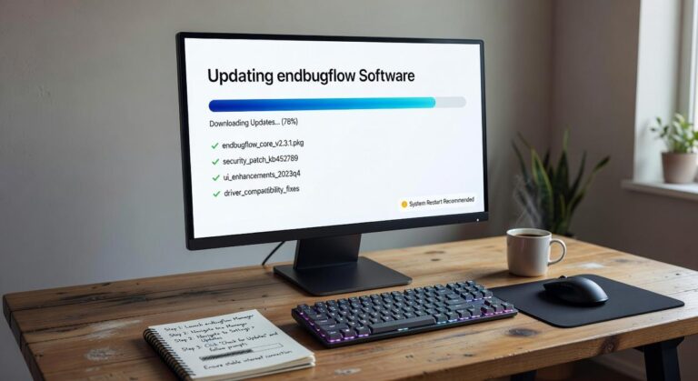 how to update endbugflow software on pc